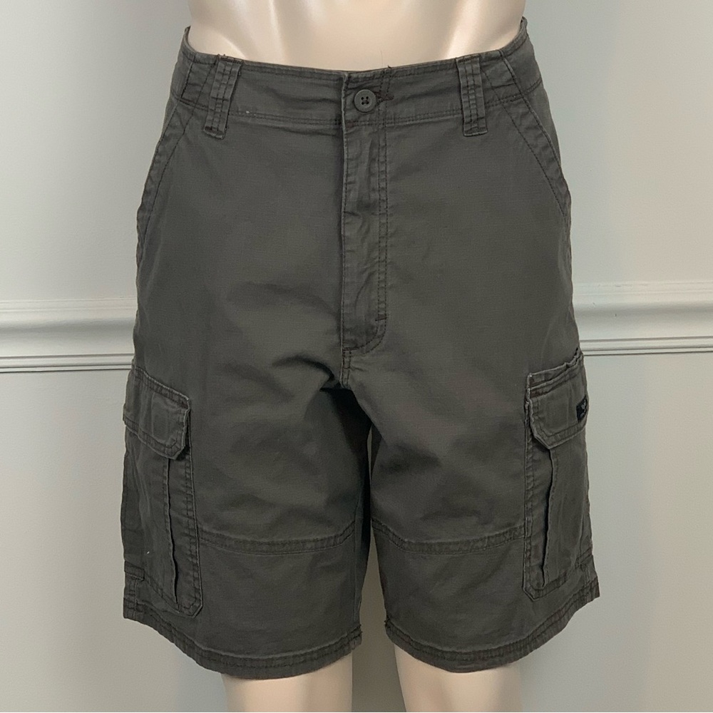 Wrangler Gray Cargo Shorts Relaxed Fit